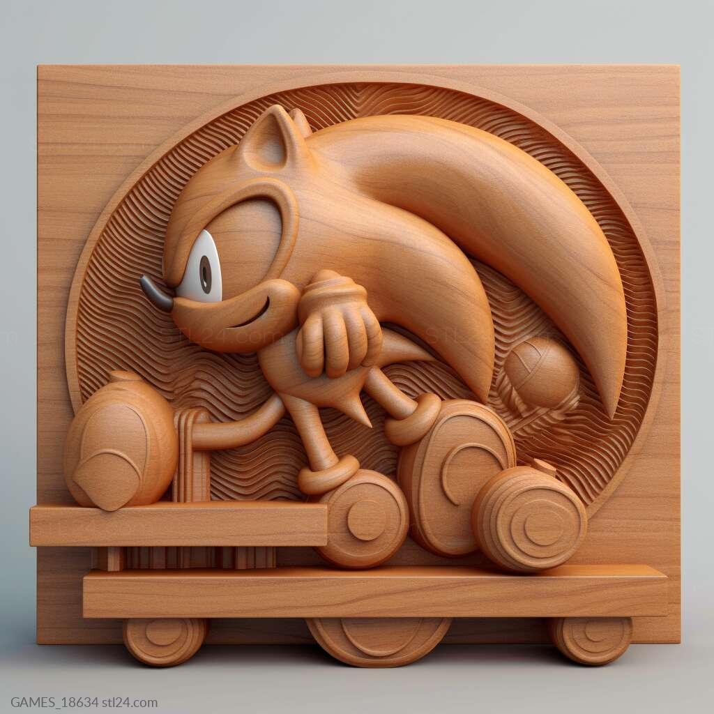 Games - Sonic Mania 2, GAMES_18634. 3D stl model for CNC